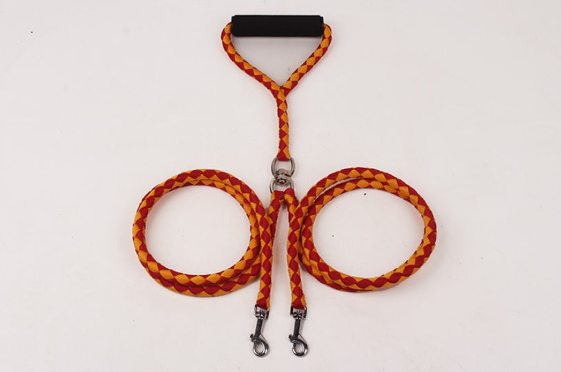 Elevate Your Pet's Walking Experience with Our Hand-Knitted Traction Leash